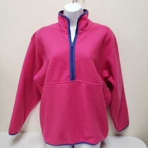 Cambridge Sports Club Womens Half Zip Fleece Jacket Vintage Size Small